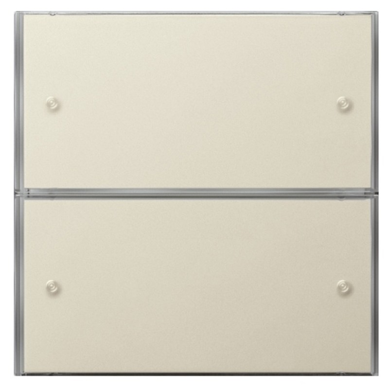 Сенсорный выключатель 3 Basis, 2-клавишный Gira KNX/EIB F100 Кремовый глянцевый