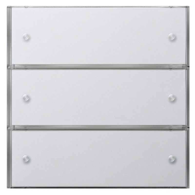 Сенсорный выключатель 3 Basis, 3-клавишный Gira KNX/EIB F100 Белый глянцевый