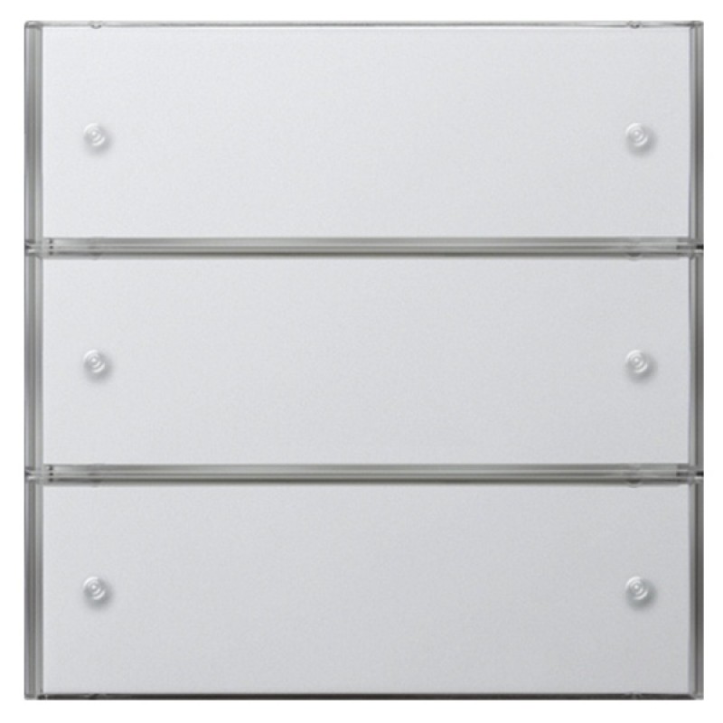 Сенсорный выключатель 3 Komfort, 3-клавишный Gira KNX/EIB F100 Белый глянцевый