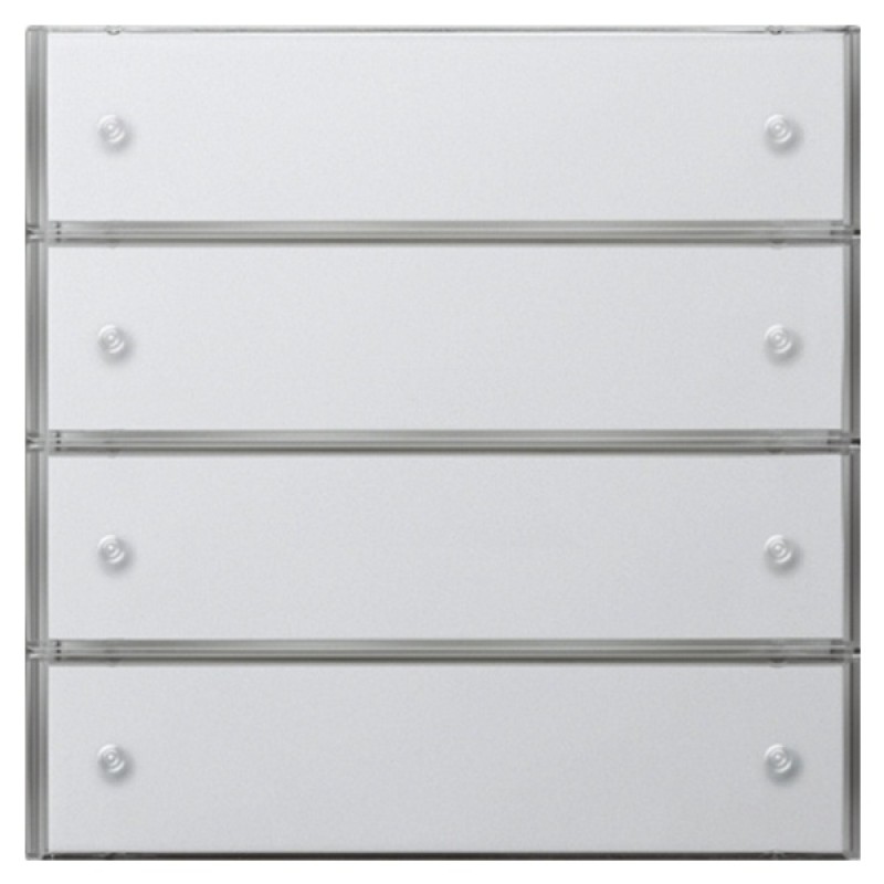 Сенсорный выключатель 3 Komfort, 4-клавишный Gira KNX/EIB F100 Белый глянцевый