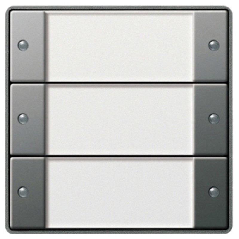 Комплект клавиш, 3 шт. с полем для надписей Gira KNX/EIB E22 Сталь