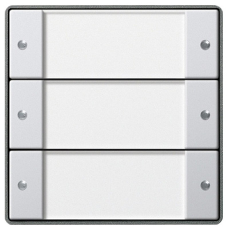 Комплект клавиш, 3 шт. с полем для надписей Gira KNX/EIB E22 Алюминий