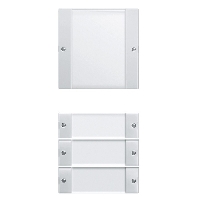 Комплект клавиш, 4 шт. (1+3) с полем для надписей Gira KNX/EIB System 55 + E22 Белый глянцевый