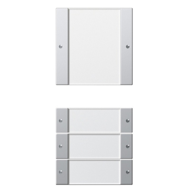 Комплект клавиш, 4 шт. (1+3) с полем для надписей Gira KNX/EIB E22 Алюминий