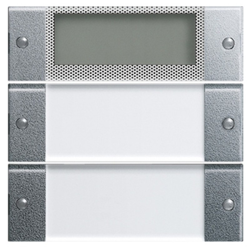 Комплект клавиш Plus, 2 шт. с полем для надписей Gira KNX/EIB System 55 Алюминий