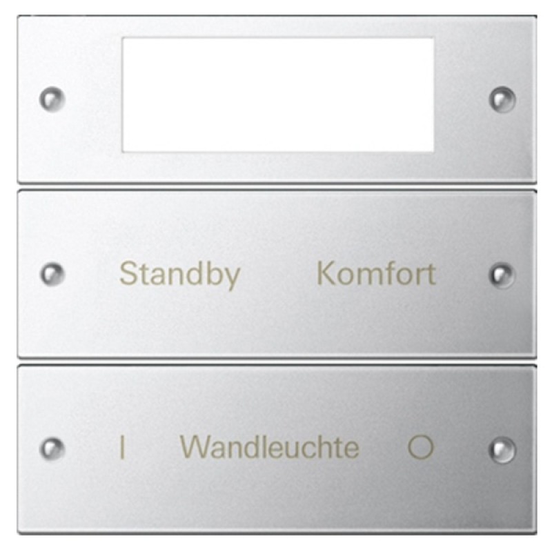 Набор клавиш 2-местный Plus, с возможностью нанесения надписей Gira KNX/EIB System 55 Хром