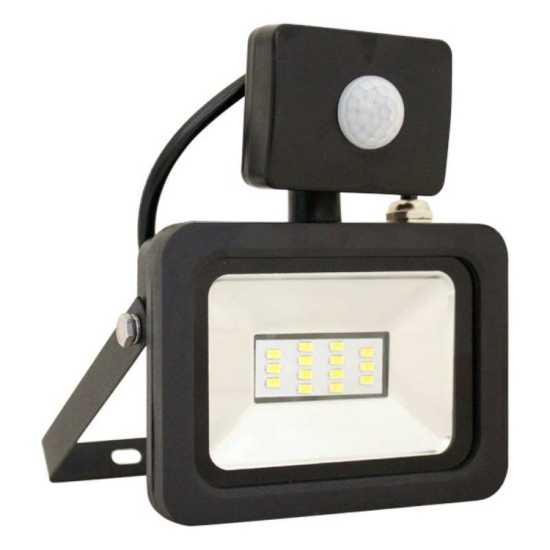 Прожектор светодиодный с датчиком FL-LED Light-PAD SENSOR 10W 4200К 850Lm 220В IP65 140x169x28мм