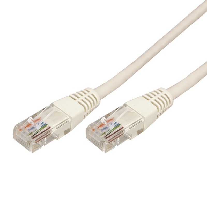 Патч-корд RJ45 UTP cat.5e PVC 1 м серый Rexant
