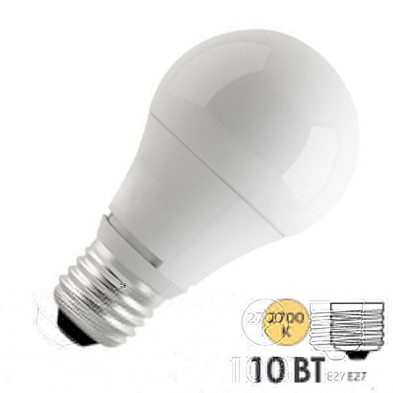 Лампа светодиодная Feron LB-92 A60 10W 2700K 230V E27 теплый свет