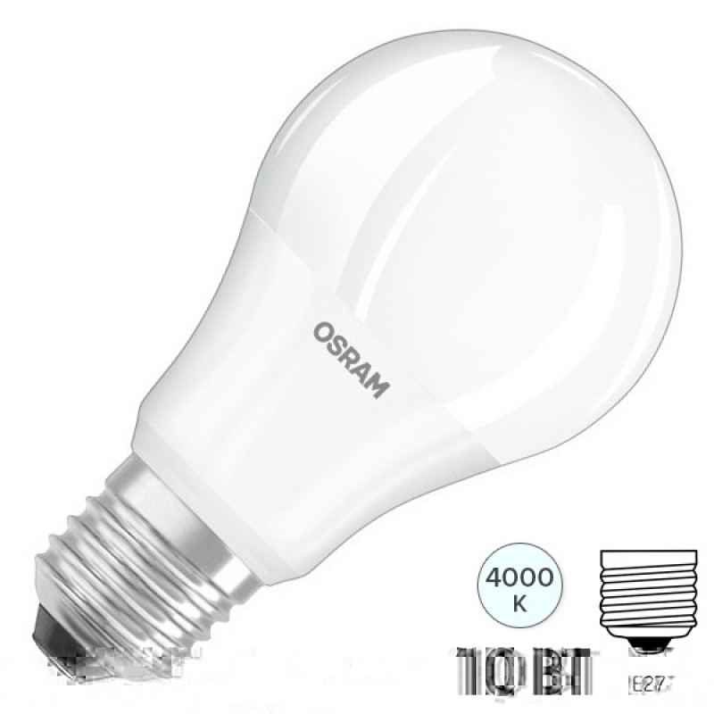Лампа светодиодная Osram LED CLAS A FR 100 10.5W/840 1060lm 220V E27 белый свет