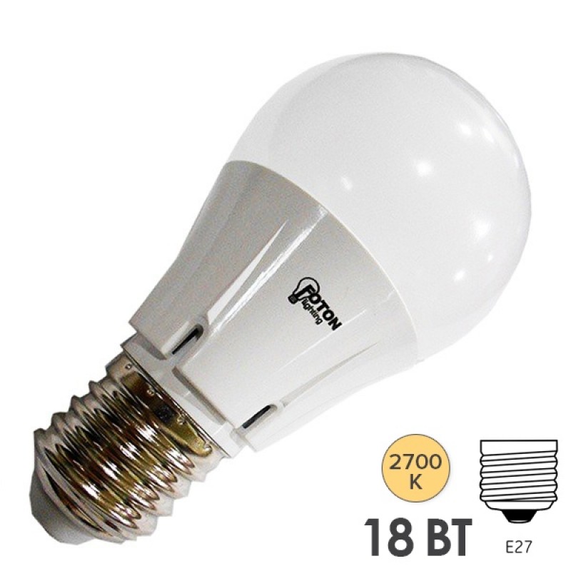Лампа светодиодная FL-LED-A65 18W 2700К 1650lm 220V E27 теплый свет