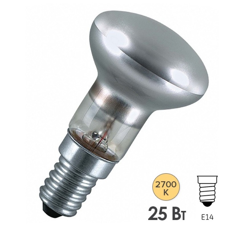 Лампа зеркальная General Electric R50 25W E14 230V D50mm