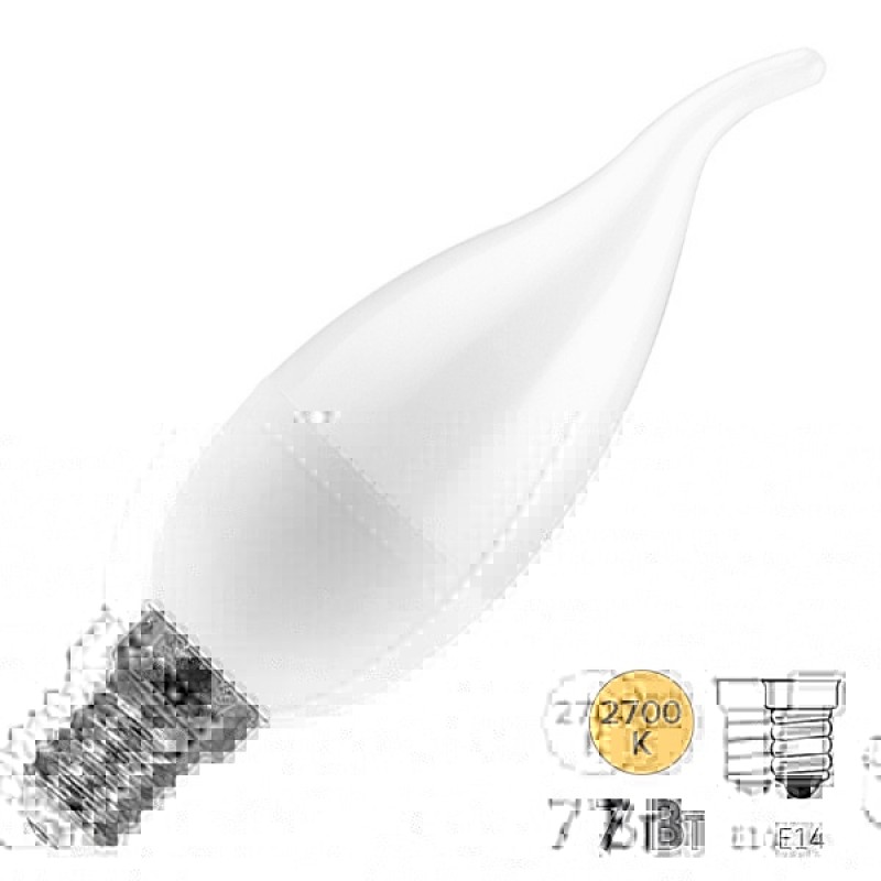 Лампа светодиодная свеча на ветру Feron LB-97 7W 2700K 230V E14 теплый свет