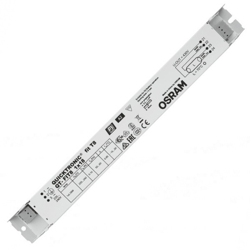 ЭПРА Osram QT-FIT8 1x18 для люминесцентных ламп T8