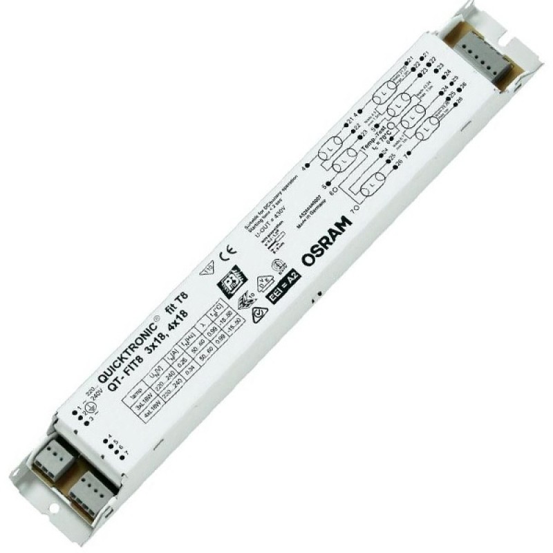 ЭПРА Osram QT-FIT8 3x18, 4х18 для люминесцентных ламп T8