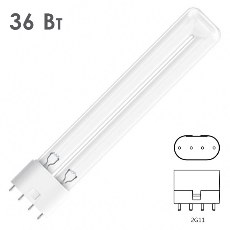 Лампа бактерицидная LightBest LTC 36W 2G11 специальная безозоновая
