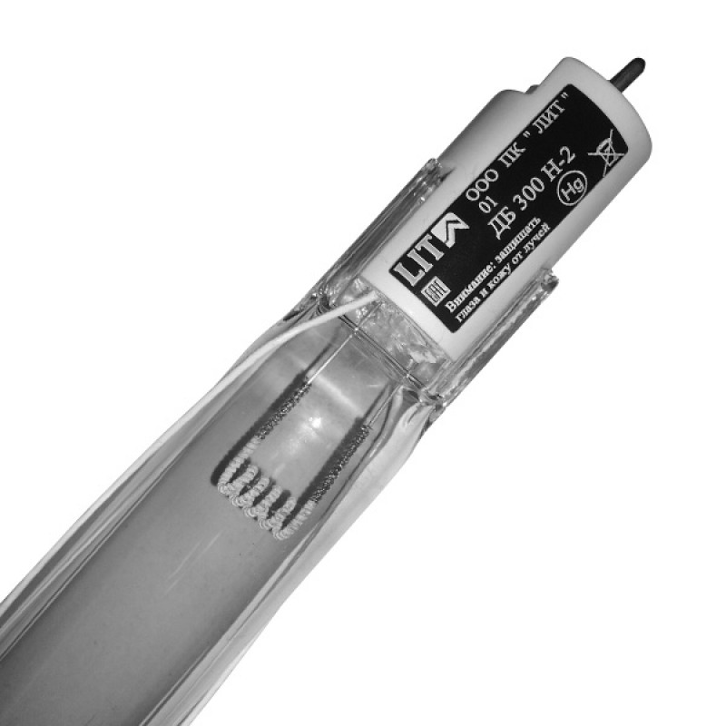Амальгамная лампа ЛИТ ДБ 300Н-2 240W 3,2A L1220x28mm 18000h Положение горения - Универсальное