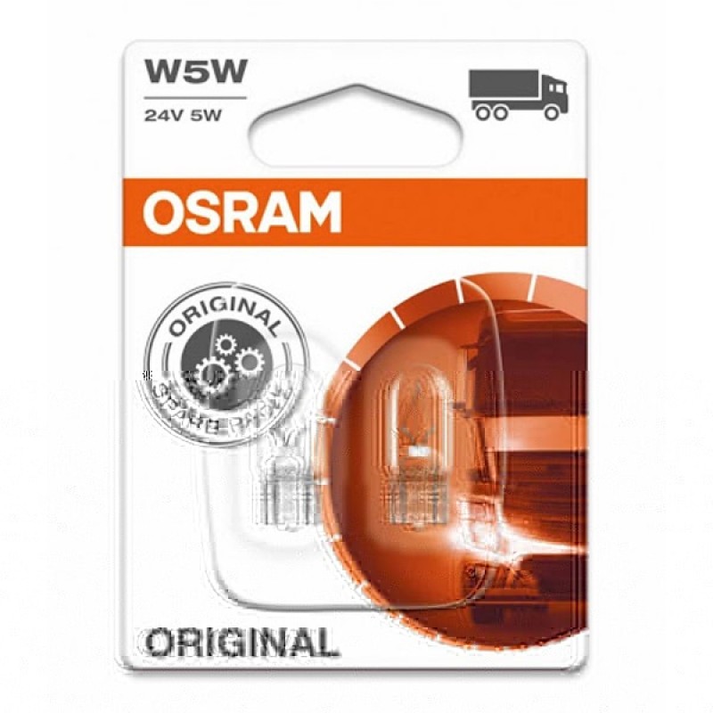 Лампа 2825-02B W5W 12V 5W W2.1x9.5d ORIGINAL LINE OSRAM