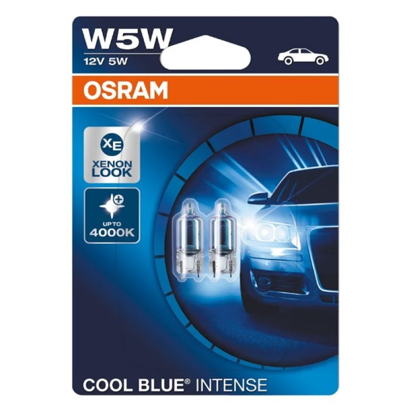 Лампа 2825HCBI-02B W5W 12V 5W W2.1x9.5d (4200К) COOL BLUE INTENSE OSRAM
