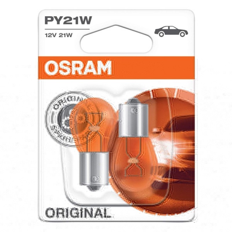 Лампа 7507-02B  PY21W 12V 21W BAU15s ORIGINAL LINE OSRAM