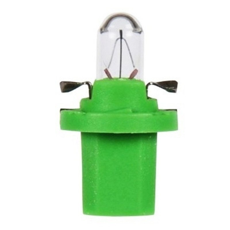 Лампа 17057 BAX 12V-2W (BAX8.5d/BAX10d/2) yellow-green NARVA