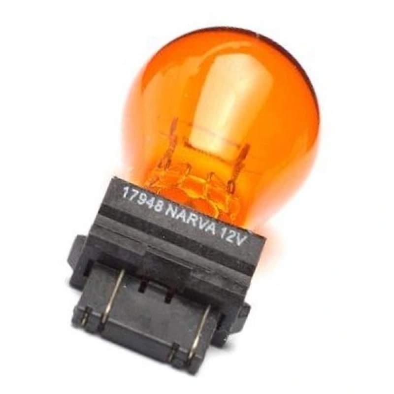 Лампа 17948 S-8 P27/7W 12.8/14V-27/7W (W2,5x16d) (3157NA) Orange NARVA