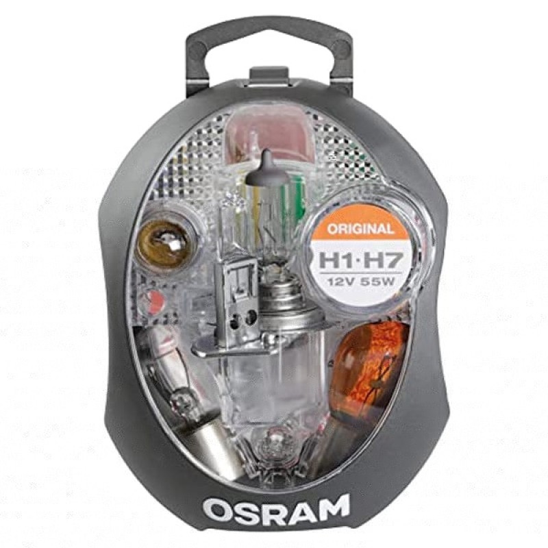 Комплект автоламп CLK H1/H7 EURO 1A OSRAM (Minibox H1,H7,P21W,PY21W,P21/5W,R5W,W5W + предохранители