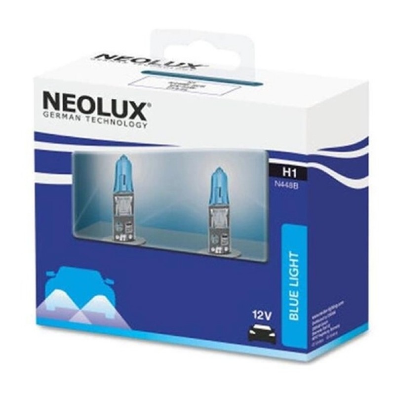 Лампа N448B-2SCB H1 12V 55W P14.5s голубовато-белый свет 4000K (64150CBI-HCB) Blue NEOLUX (уп. 2шт)
