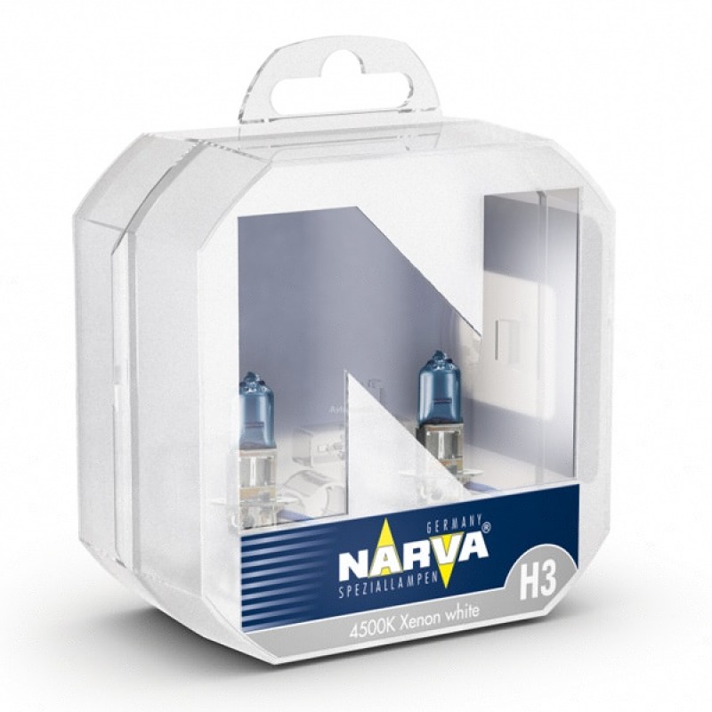 Лампа 48602S2 H3 12V 55W PK22s (белый свет) (упаковка 2шт) RPW NARVA