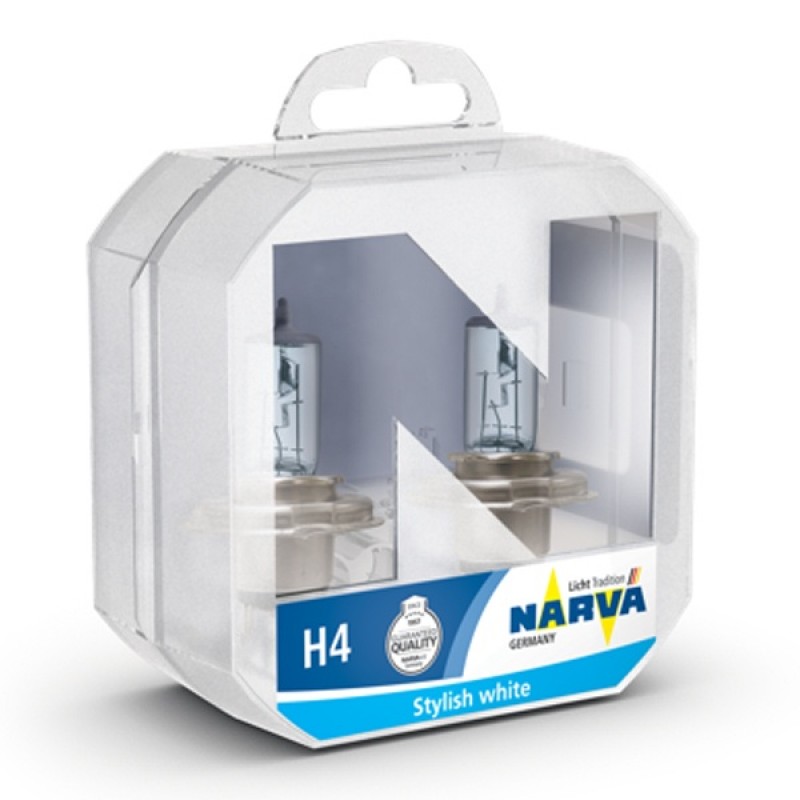 Лампа 48677S2 H4 12V 60/55W P43t (белый свет-голуб.оттен.) (упаковка 2шт) RPB+ NARVA