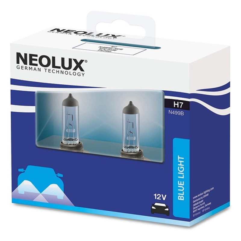 Лампа N472B-2SCB H4 60/55W 12V P43T голубовато-белый свет 4000K (64193CBI-HCB) Blue NEOLUX (уп. 2шт)