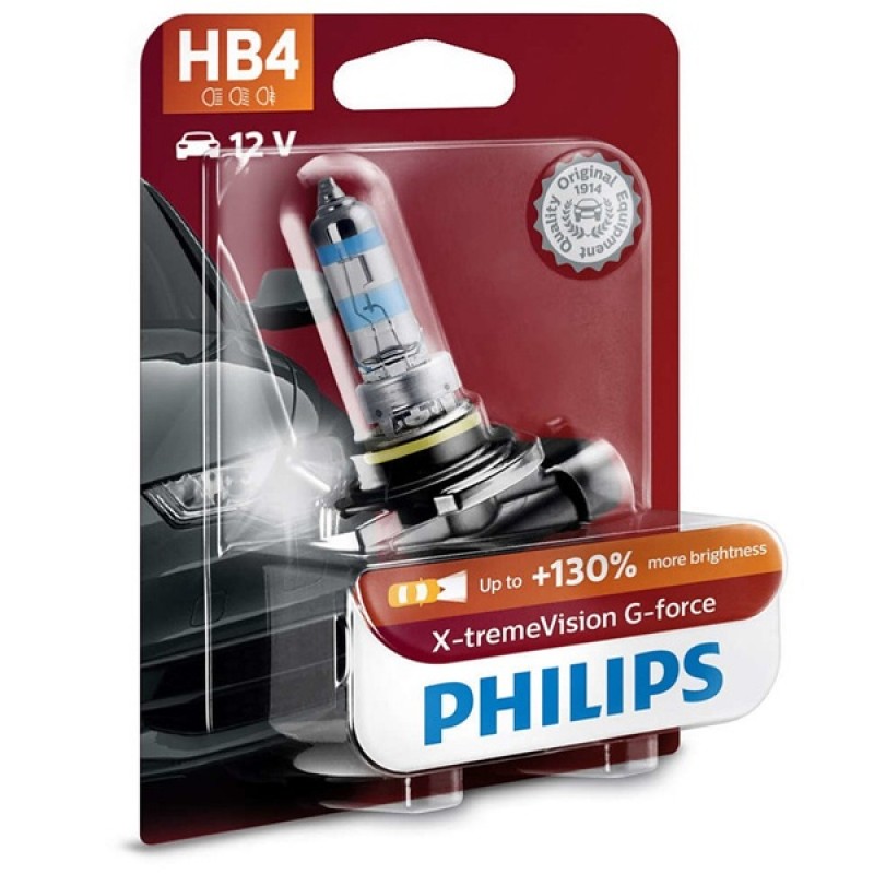 Лампа 9005XVGB1 HB3 12V 60W P20d (+130% света+вибростойкая) (блистер 1шт.) X-tremeVision G-force