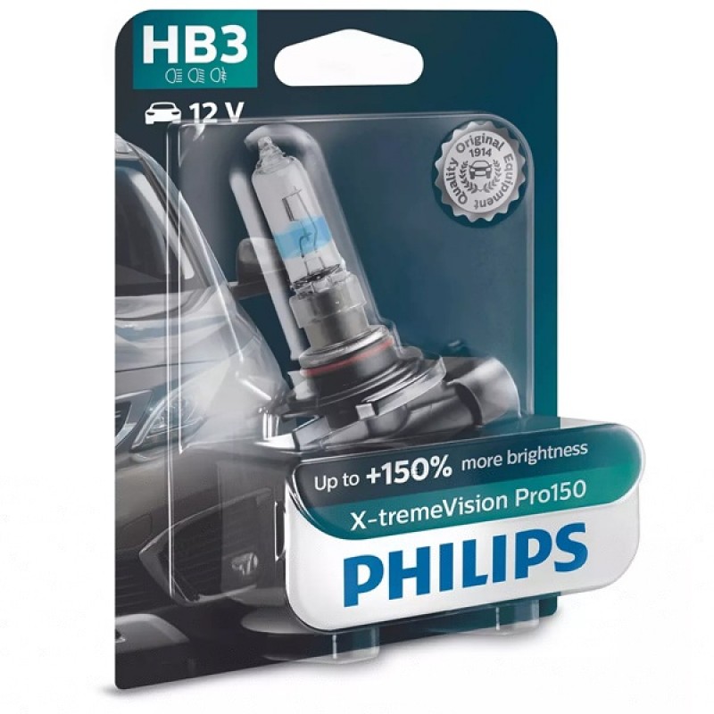 Лампа 9005XVPB1 HB3 12V 65W P20d (+150% света+увелич. срок службы) (блистер 1шт.) X-treme Vision Pro