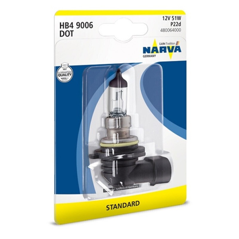 Лампа 48006B1 HB4 12V 55W P22d (блистер 1шт.) NARVA