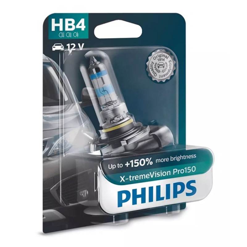 Лампа 9006XVPB1 HB4 12V 51W P22d (+150% света+увелич. срок службы) (блистер 1шт.) X-treme Vision