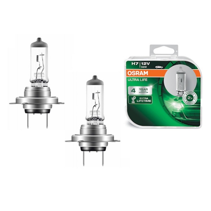 Лампа 64210ULT-HCB H7 12V 55W PX26d (4 года гарантии) ULTRA LIFE OSRAM (упаковка 2шт)