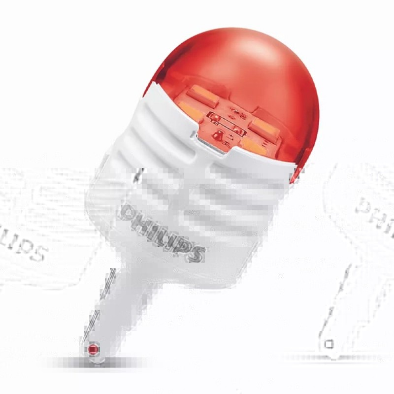Лампа светодиодная 11065U30RB2 W21W 12V-LED 1,75W (W3x16d) (к.уп.2шт.) RED Ultinon Pro3000LED PHILIP