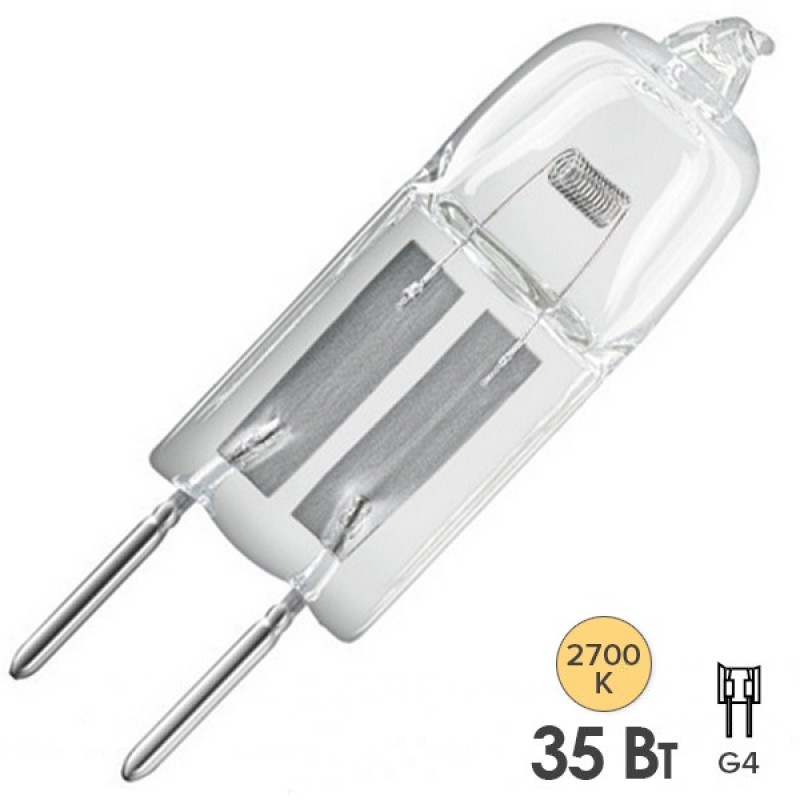 Лампа галогенная HCS CL 35W 220V G4 прозрачная