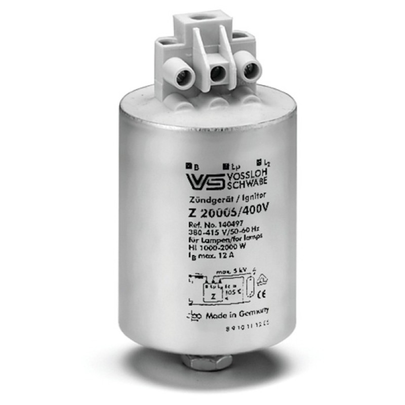 ИЗУ Vossloh Schwabe Z 2000 S 1000-2000W 380-415V 4,0-5,0kV 12A для металлогалогенных ламп