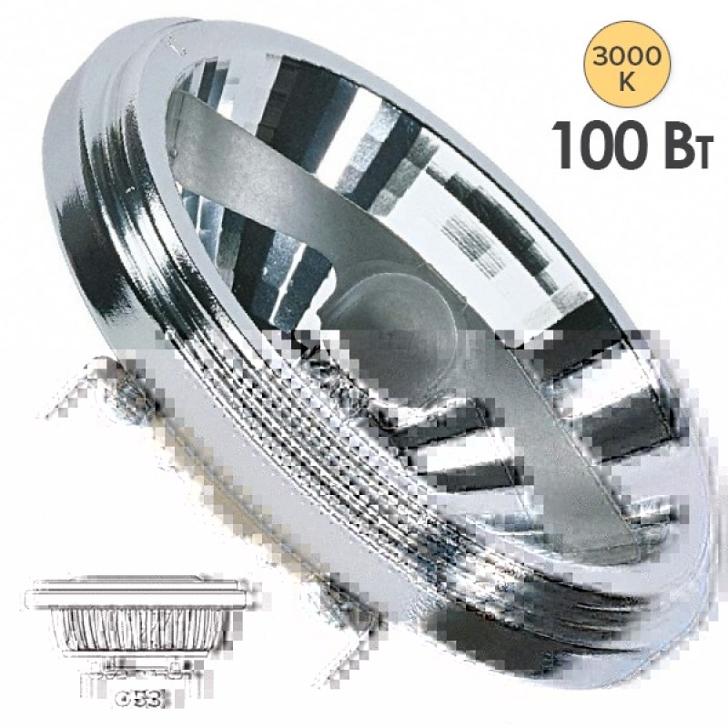 Лампа галогенная OSRAM 41850 SP HALOSPOT 111 100W 6° 12V G53