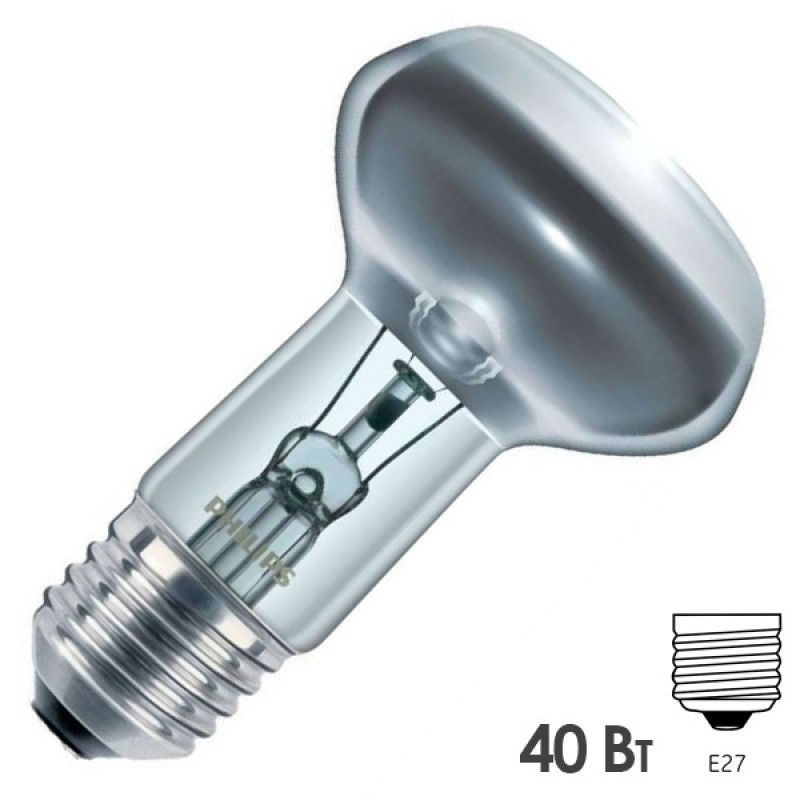 Лампа зеркальная Philips Reflector NR63 40W E27