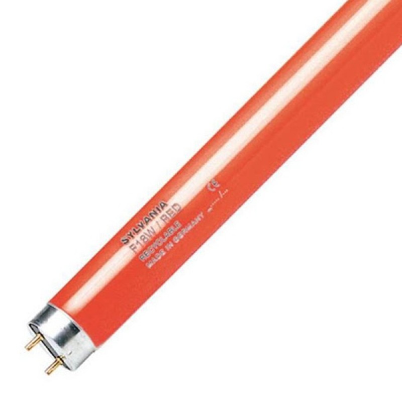 Люминесцентная лампа T8 Sylvania F 36W/RED G13 1200mm красная