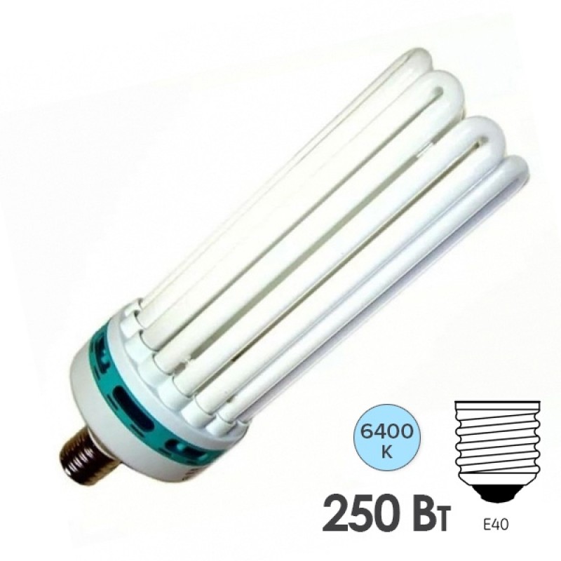Лампа энергосберегающая ESL 8U17 250W 6400K E40 8U d128x400 холодная
