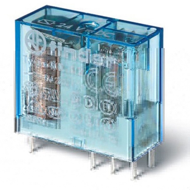 Миниатюрное PCB-реле Finder выводы 5мм 2СО AgNi 8A DC 24В