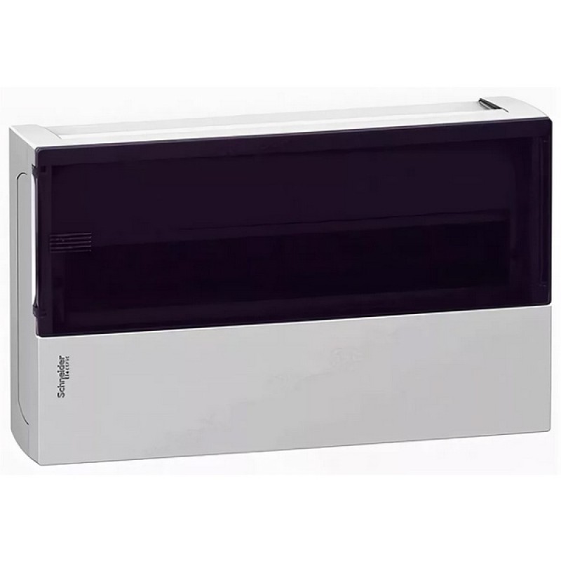 Бокс навесной Schneider Electric Mini Pragma 18 модулей с прозрачной дверью 2 шины N и PE