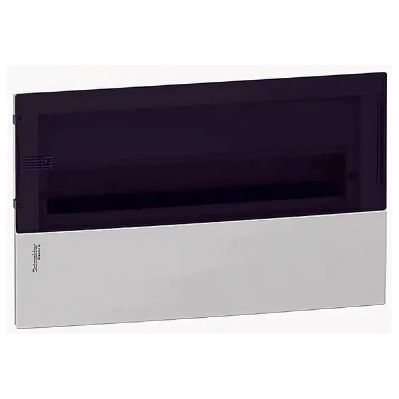 Бокс встраиваемый Schneider Electric Mini Pragma 18 модулей с прозрачной дверью 2 шины N и PE