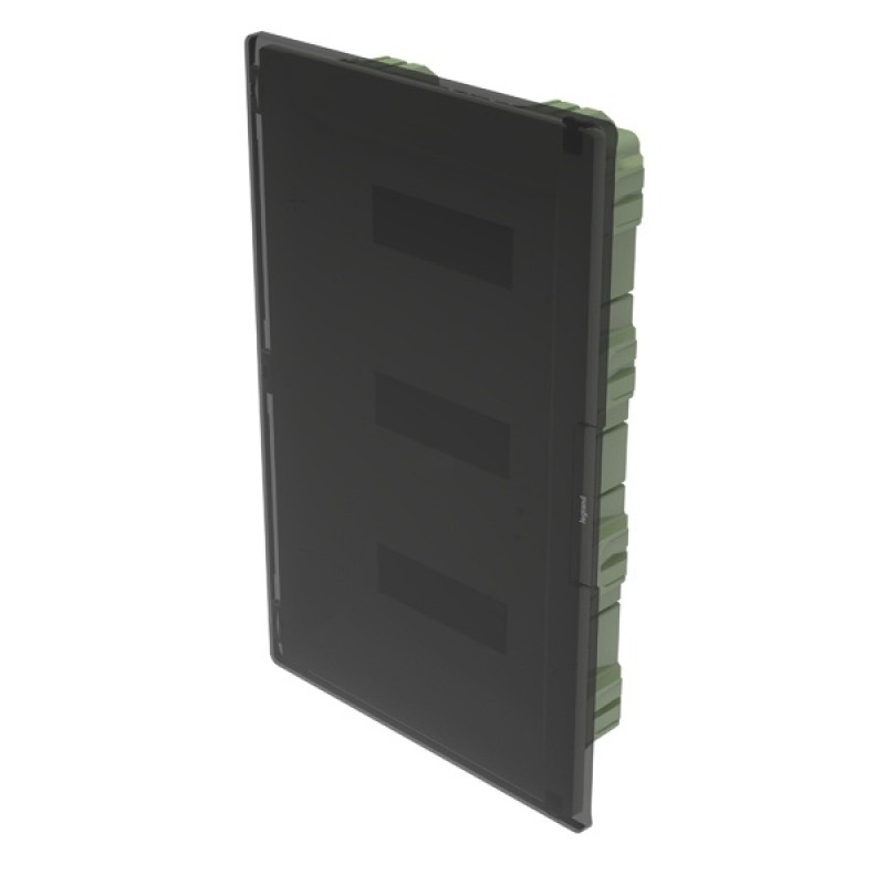 Распределительный щиток Legrand Practibox3 в нишу на 3x12 модулей с клеммником PE, прозрачная дверь