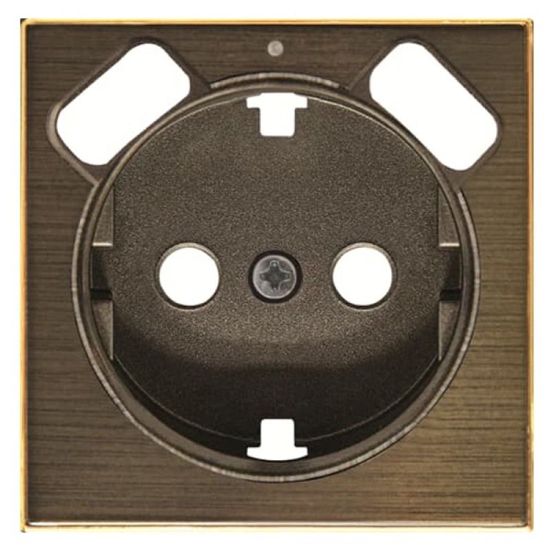 Накладка для розетки SCHUKO с 2хUSB артикул 8188.3 ABB Sky, античная латунь (8588.3 OE)
