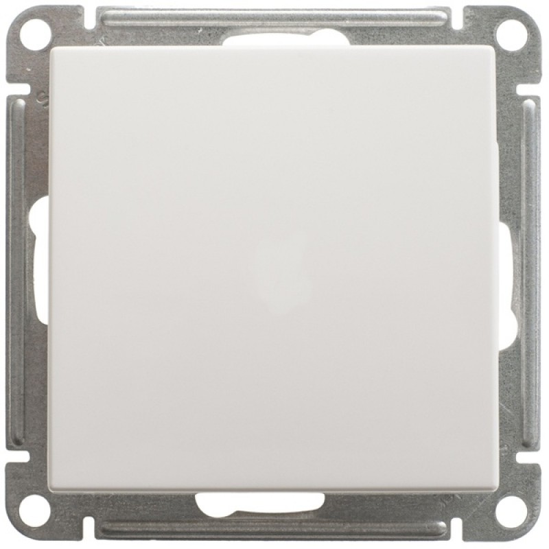 Одноклавишный переключатель 10А SE W59 Aqua IP44, белый
