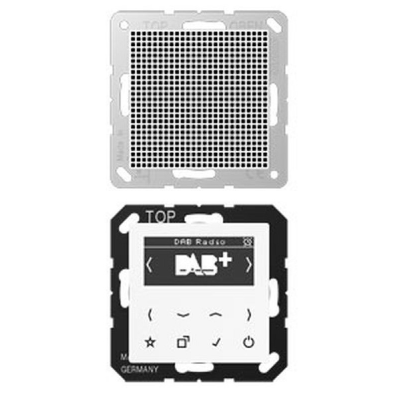 Цифровое радио DAB+/FM моно Jung A белый/белый